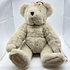 Vermont Teddy Bear Company Stuffed Toy Jointed Plush Vintage Brown 16" Vtg 1992