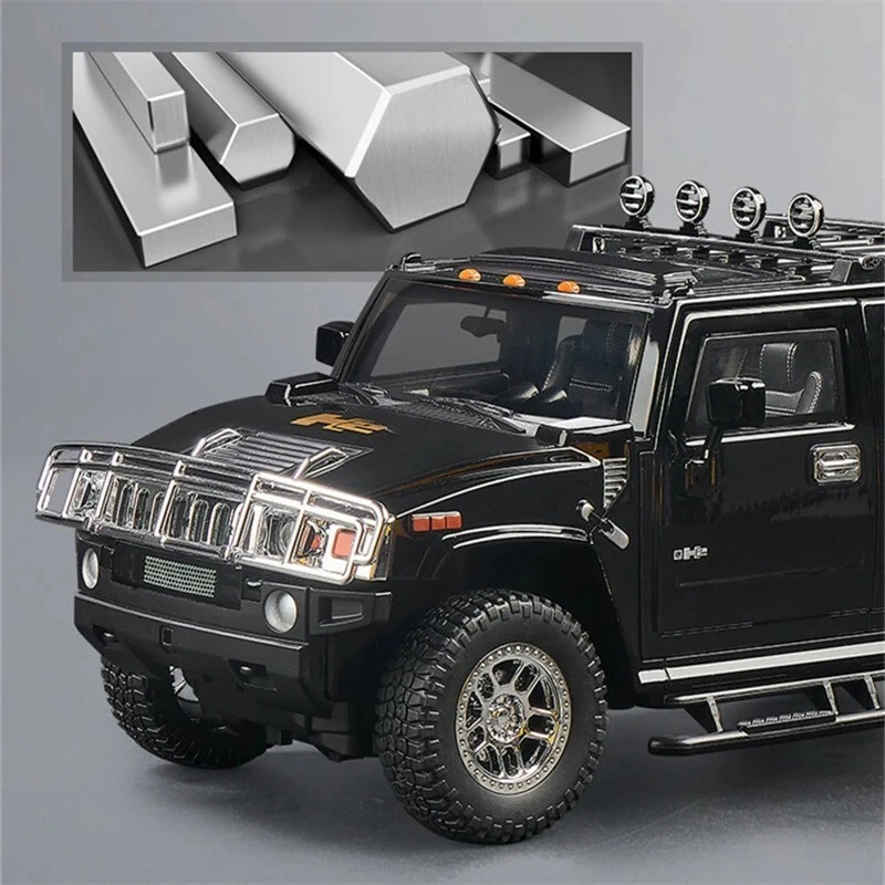1/18 HUMMER H2 шоссе 61 внедорожник сплава модель литой металл внедорожник игрушечный автомобиль - Изображение 3 из 4