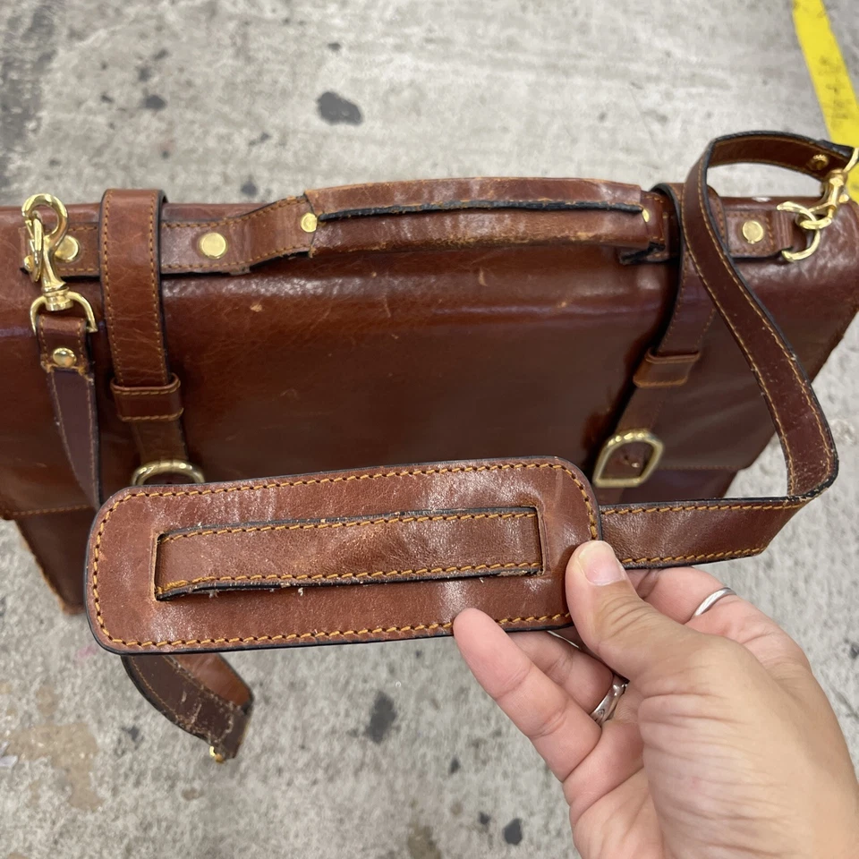 Cartera Scully Vintage Cuero Breve Nogal H07 Foto 4 de 4