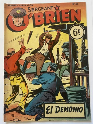 SERGEANT O'BRIEN #60 L. Miller & Sons Comics 1952 Series UK Edition B & W 