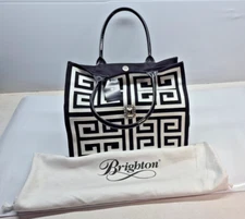 BRIGHTON MY FLAT IN LONDON CORNICHE SQUARE JEWELED TOTE/PURSE BAG NWT
