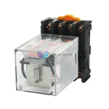 MK2P-I Coil 8Pin DPDT Power Relay with Plug-in Terminal Socket AC 110V✦Kd