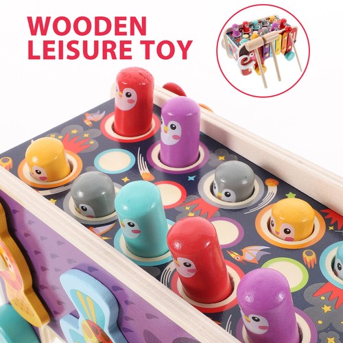 1 Set Wooden Pounding Toy Toddlers Hammering Toy Motor Skill Toy Preschool - Picture 6 of 12