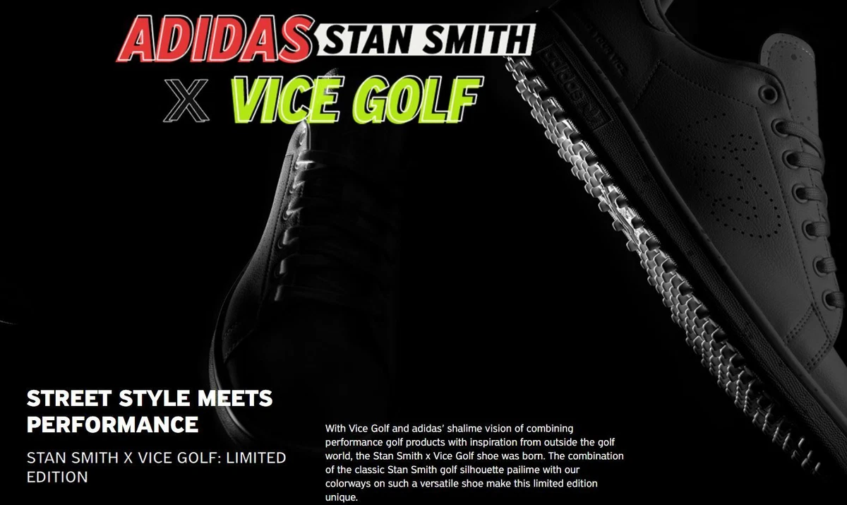 LIMITED EDITION ADIDAS STAN SMITH X VICE GOLF OFF WHITE NEON RED NEON LIME