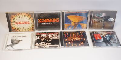 8-tlg. Konvolut Vintage CD's Scorpions Nickelback Dire Straits Bon Jovi etc.