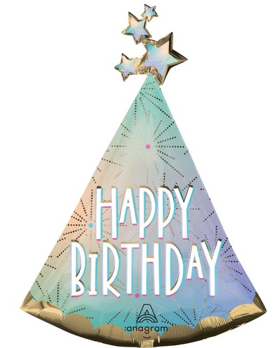 HAPPY BIRTHDAY BALLOONS ~ Cake Birthday BALLOONS ~ Party Hat BALLOONS ~YOU PICK - Picture 8 of 26