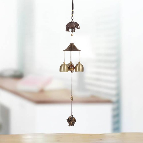 Elephant Wind Chime Ornament Hanging Decor Decorative Bell Home Windchimes - Picture 7 of 11
