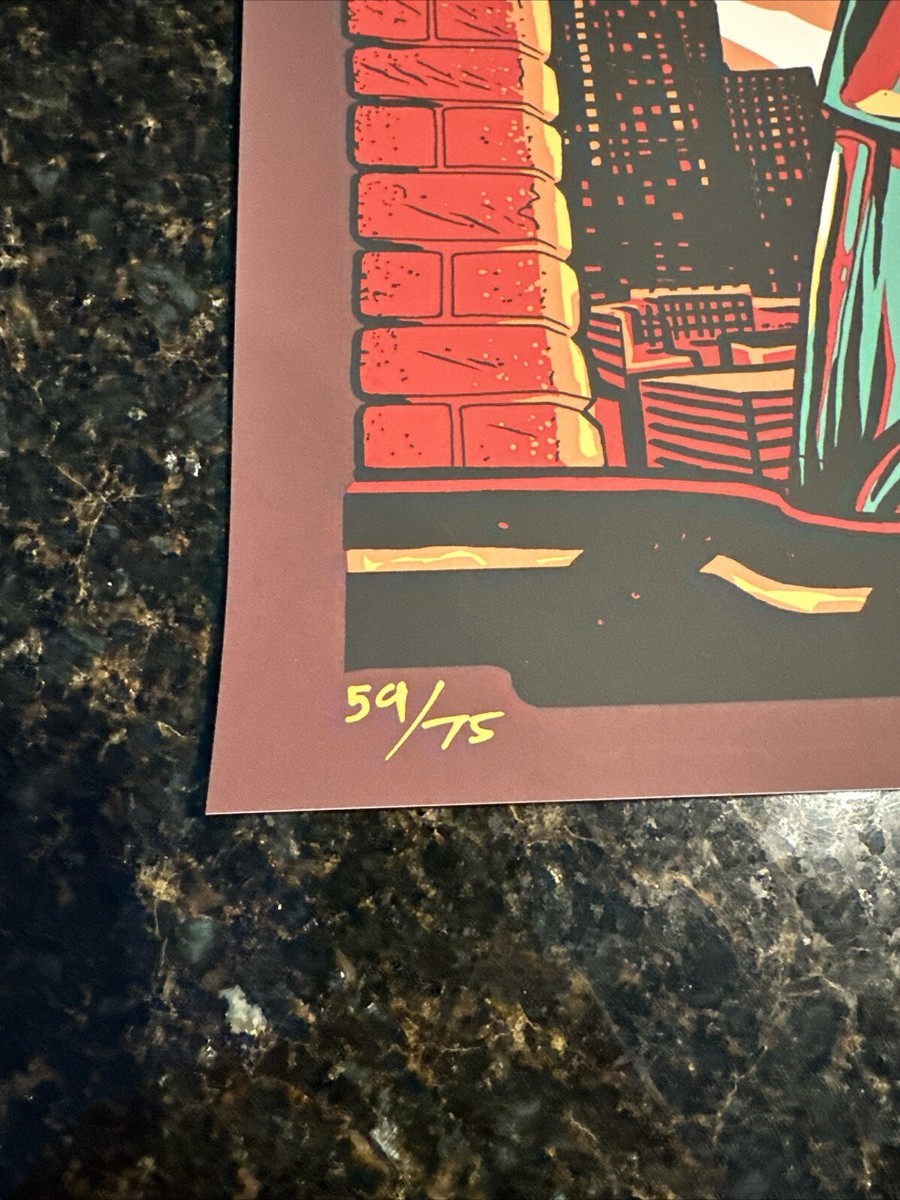 Joe Louis Arena Signed Pearl Jam Poster Detroit 2014 Munk One AP