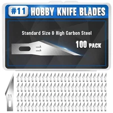DIYSELF 100 PCS Exacto Knife Blades, SK5 Carbon Steel #11 Exacto Blades