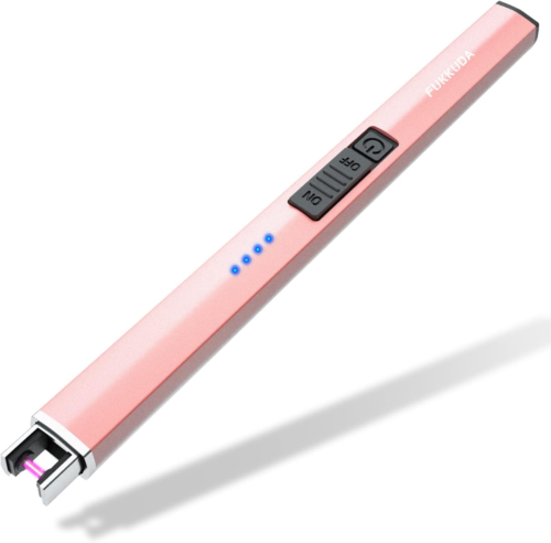 Electric Candle Lighter Valentines Day Gift Windproof Flameless USB Rechargeable