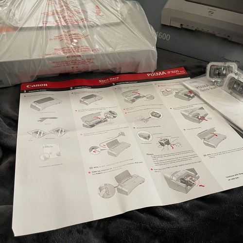 Canon PIXMA iP1600 Digital Photo Inkjet Printer with INK - New/Open Box - Picture 7 of 9