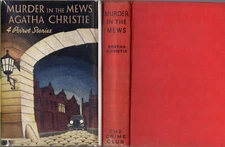 AGATHA CHRISTIE - MURDER IN THE MEWS - RARE UK COLLINS 3RD 1940 w/DJ N-FINE