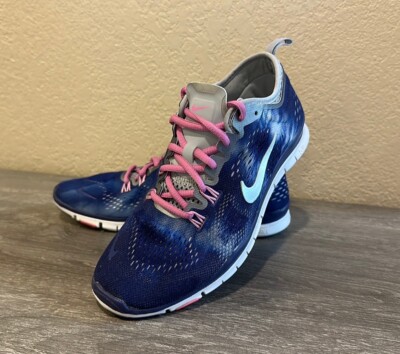 Nike Free Tr women's running deep royal blue shoes Size