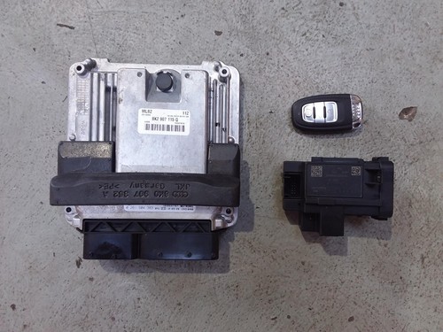 AUDI A4 ECU ENGINE ECU, 2.0, PETROL, SEC SET (ECU/IMM/READER/KEY), P/N 8K2907115