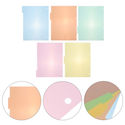 10 Pcs Label Index Paper Jam Travel Subject Dividers Boho Binder Labels Teacher