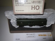 NEUF LEMATEC HO 220/2 Fourgon GV3 Dqd2 mi 59943 3 essieux Brass FULGUREX