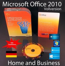 MS Office Home and Business 2010 Full Version Box + CD + Second Use Right Original Packaging