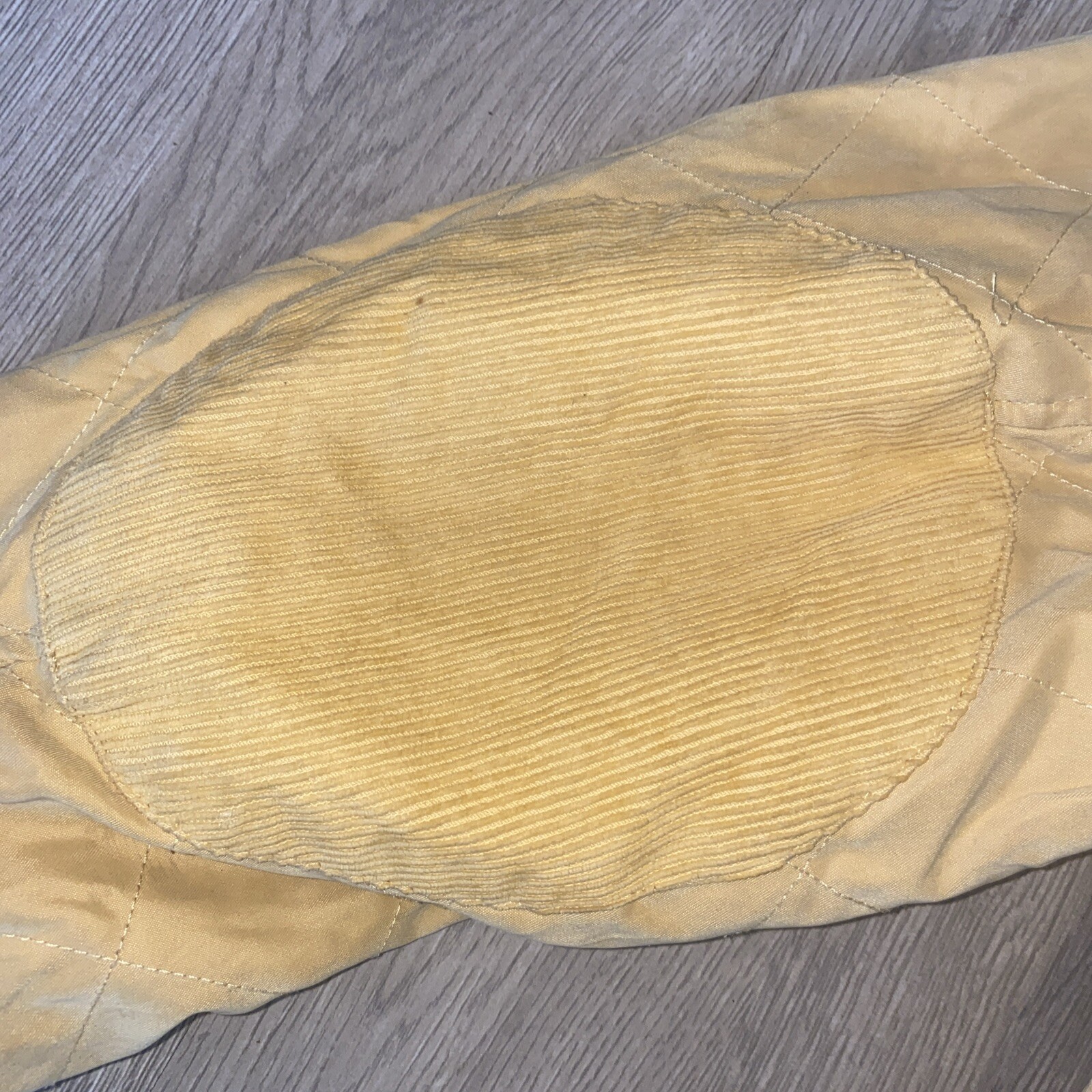 Facconable Qulted Jacket Medium Yellow Snap Butto… - image 13