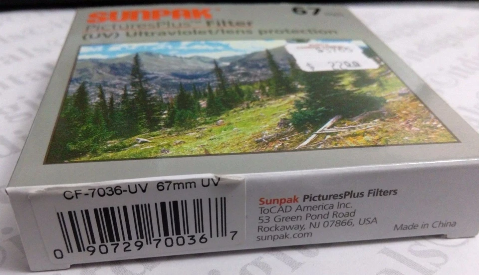 67mm UV Ultraviolet Lens Protection Filter Safety Protector 67 mm CF-7036-UV New - Image 3 of 4