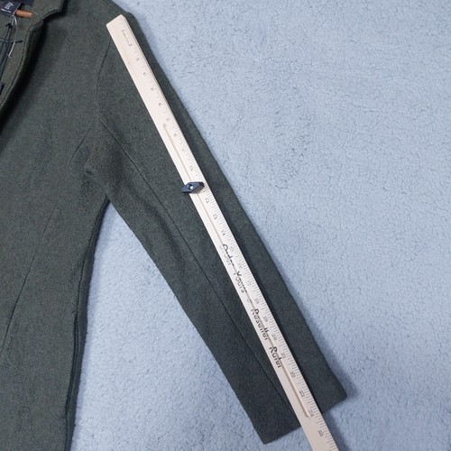 Rachel Zoe Jacket Women's Medium Gray Wool Blend Single-Button Long Peacoat NWT - Picture 12 of 12