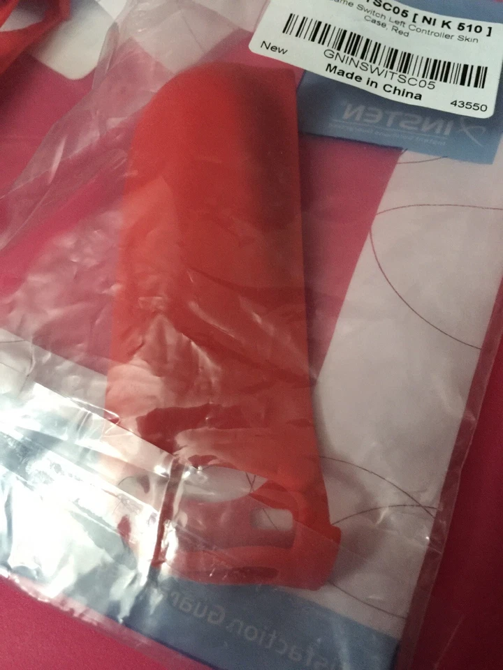 Funda protectora de silicona a prueba de golpes para consola Nintendo Switch / Joy-Con roja Foto 2 de 2