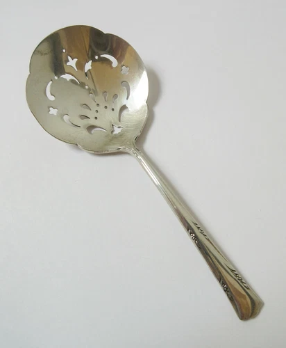 Antique Pierced Bonbon Nut Spoon Gorham Sterling Silver