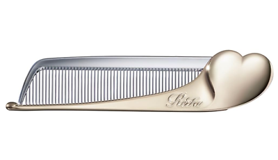 ReFa Aira Heart compact folding Comb Champagne Gold Japan New in
