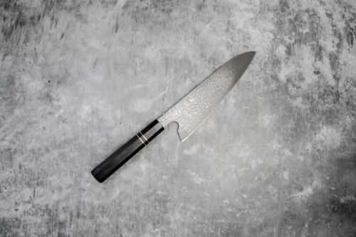 Noseto 110 Layers Damascus Japanese Knife Gyuto Hone and Ebony Wood Octagonal - Picture 6 of 16