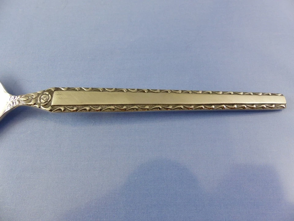 desconocido SCROLL BORDER Rosa Ovalada Sopa o Cuchara de Postre por IIC IMPERIAL Japón Foto 2 de 4