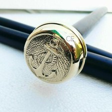 Nautical Brass Anchor Style Handle Wooden Walking Stick Cane Shaft Handmade Gift