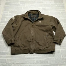 DRI Duck Jacket Adult 3XL Brown Canvas Abra Auto Body & Glass Canvas Work Lined