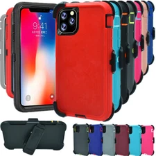 For iPhone 11 11 Pro Max Shockproof Case Heavy Duty Cover with Belt Clip 