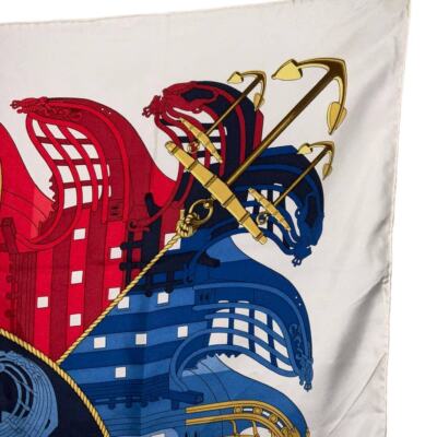 vintage HERMES PROUES scarf　プロテウス　カレ90 Vintage Hermès Hermes Proues 90cm Square Silk Scarf Rare | eBay