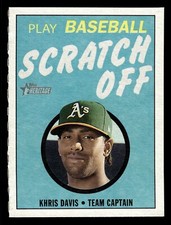 2019 Topps Heritage 1970 Scratch-Offs #3 Khris Davis Oakland Athletics
