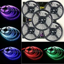 16.4ft RGB LED Strip Light 300 LEDs Flexible Ribbon Light for Room Party Wedding