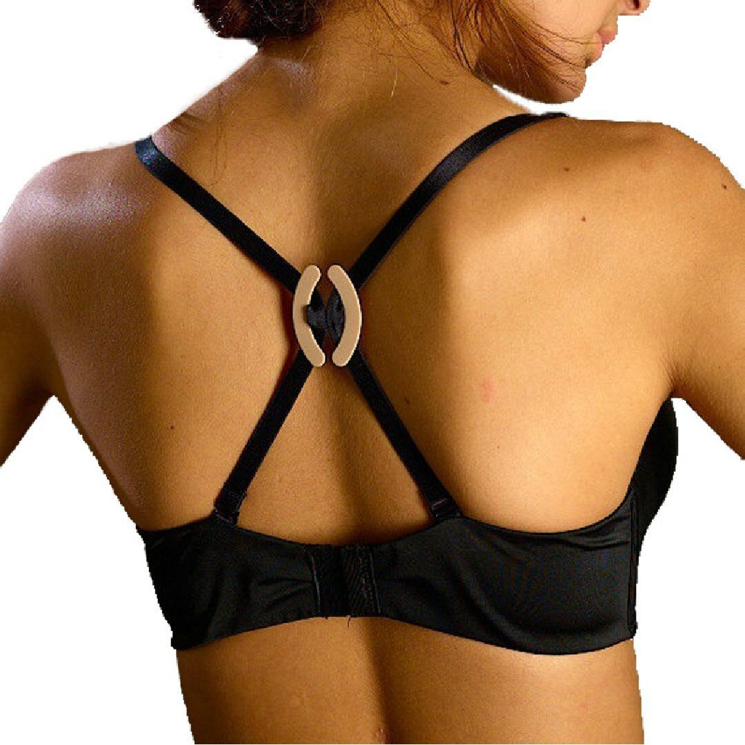 1 Clip for Bra Strap Perfect Hold Strap Hide Magic Bra Clips White NEW