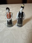 1960's Hollohaza Hungary Porcelain Hand Painted Figurines #1831 Folk Art 2pcs  — photo 1