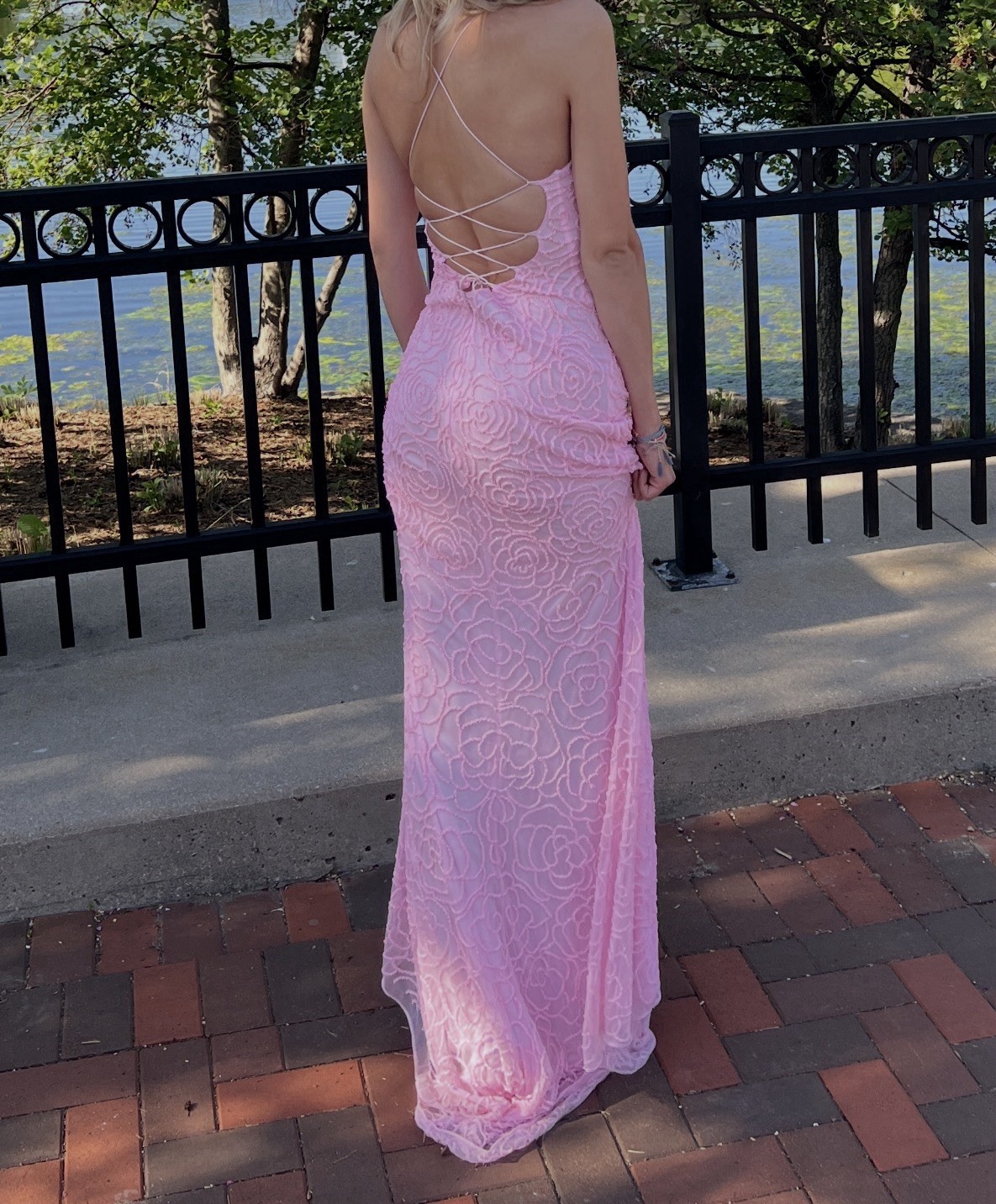 Gorgeous Pink Sequin Gown By Primavera