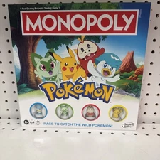 Monopoly Pokémon Edition Board Game 2 to 4 Players Family Games for Pokémon Fans