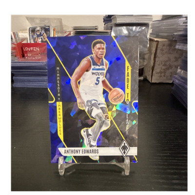 Panini Phoenix Fade to Black Anthony Edwards #19 Minnesota T-Wolves Cracked Ice