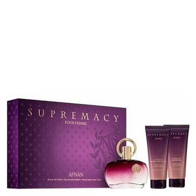 Afnan Ladies Supremacy Purple 3pcs EDP Gift Set Fragrances 6290171073000