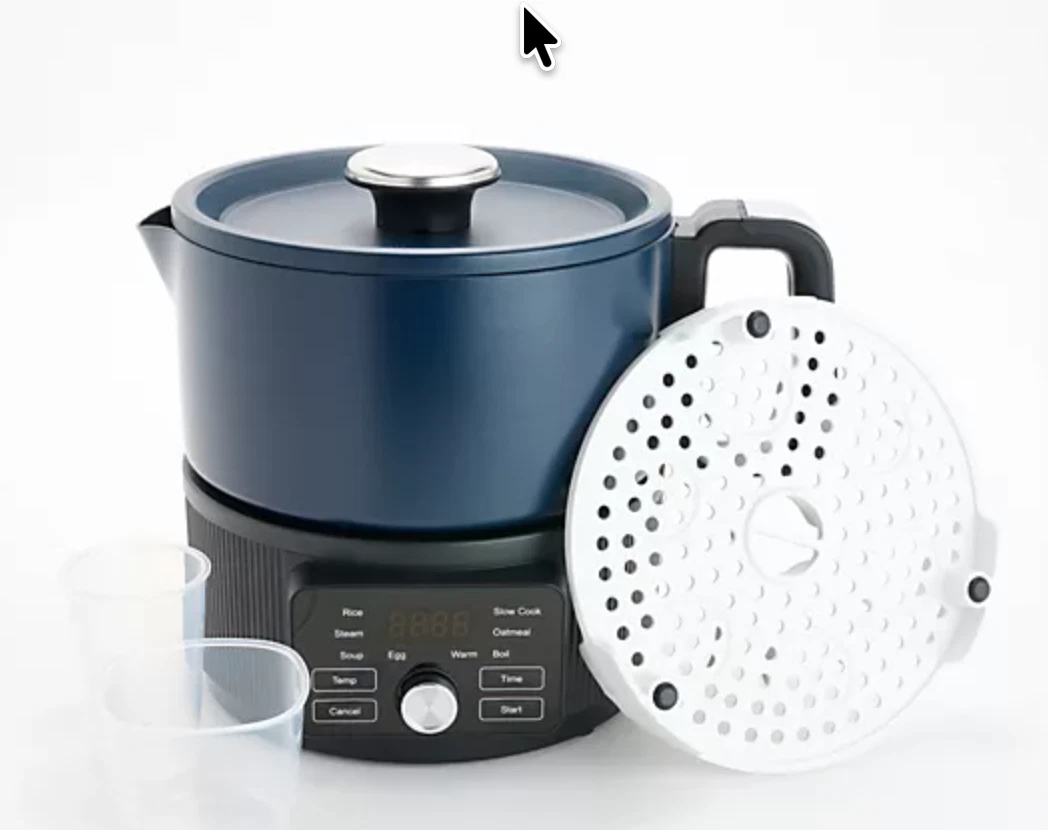 GreenPan 6 Cup Nonstick 10-in-1 Digital Electric Cooker OXFORD BLUE