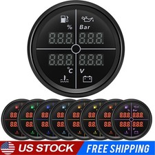 52mm 4 In 1 Multifunction Gauge Fuel Oil Pressure Water Temp Volt Gauge For Boat 52mm 4 In 1 Multifunction Gauge Fuel Oil Pressure Water Temp Volt Gauge For Boat