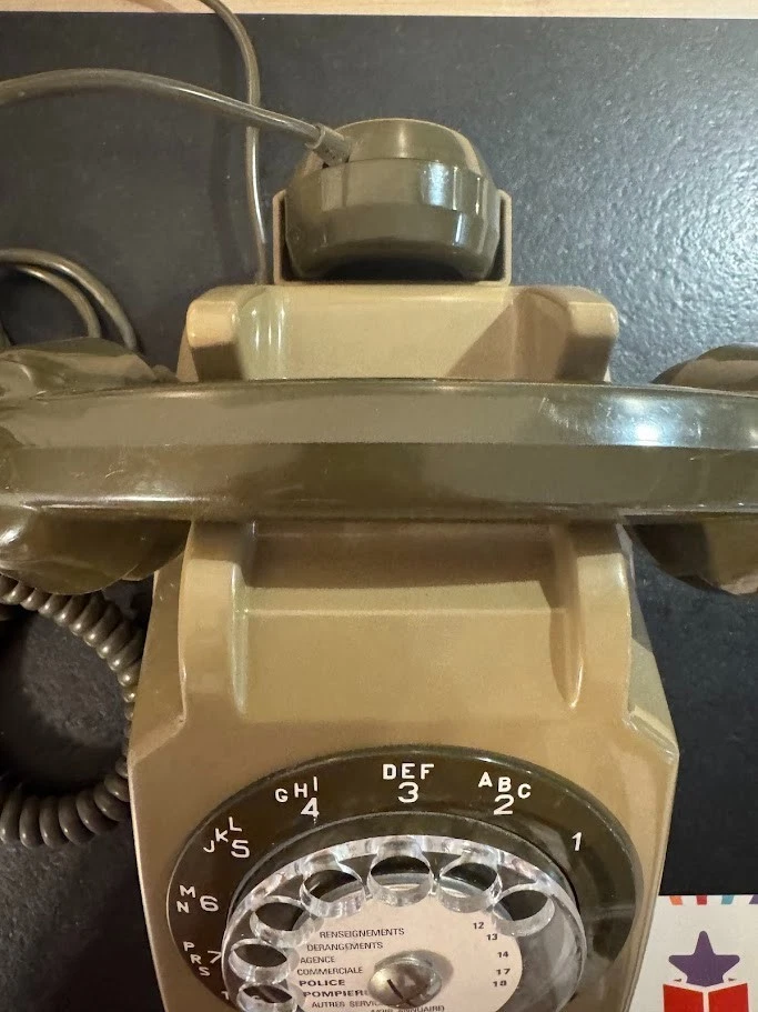 🤎 Téléphone Socotel S63 Marron – Édition Vintage 1960s-1980s - Photo 4/4