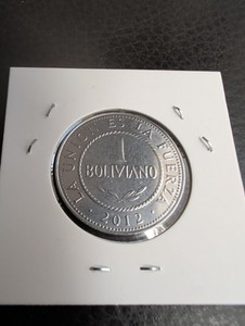 Bolivia 1 Boliviano Silver Coin 2012 Stunning Condition 
