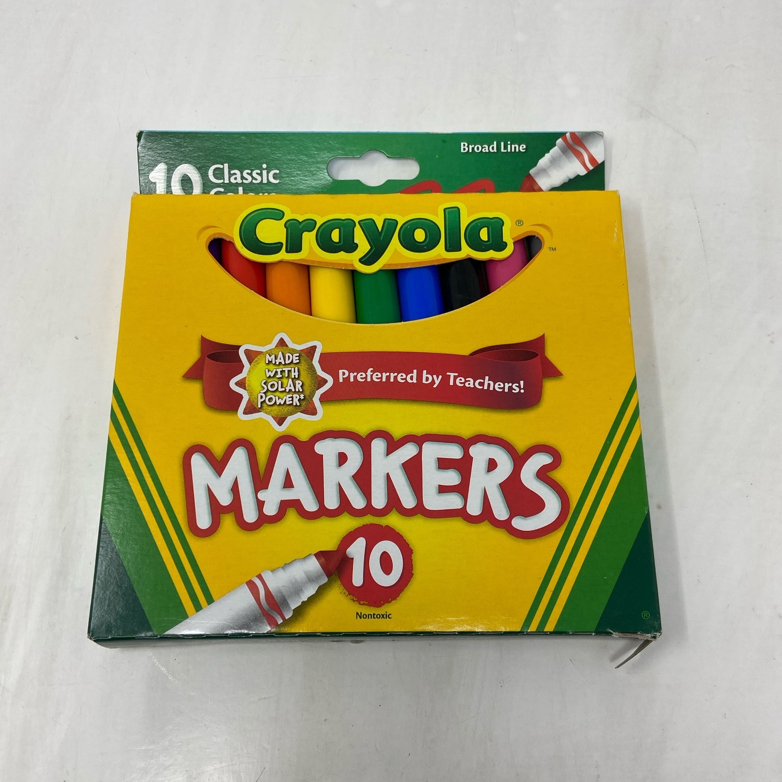 Crayola Classic Broad Line Markers, 10 Count (Assorted Class