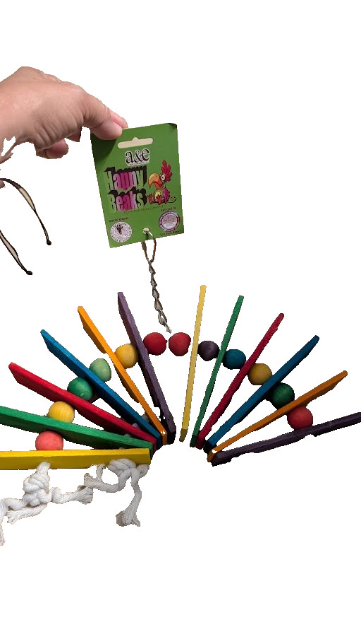 Company Happy Beaks Over The Rainbow Wood And Fabric Bird To