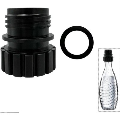 Adapter Sodastream Kristallglas Plastikflasche schwarz Wasserflaschen Konverter