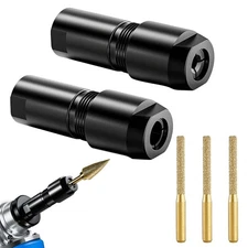 Metal Angle Grinder Adapter for Straight Grinding Compatible with 3mm 6mm Shank