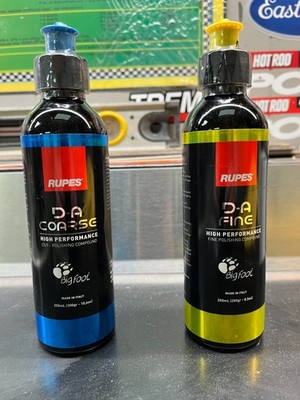 RUPES D-A FINE and Coarse HIGH PERFORMANCE POLISHING Compound 250ml
